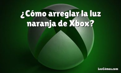 ¿Cómo arreglar la luz naranja de Xbox?