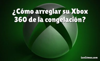 ¿Cómo arreglar su Xbox 360 de la congelación?