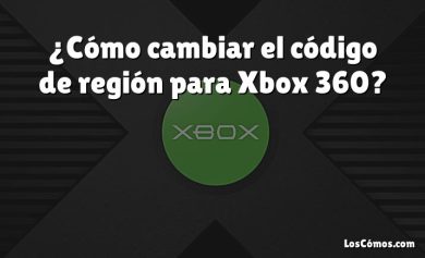 ¿Cómo cambiar el código de región para Xbox 360?