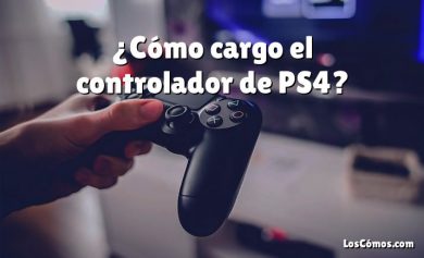 ¿Cómo cargo el controlador de PS4?