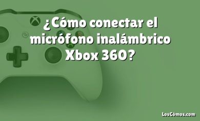 ¿Cómo conectar el micrófono inalámbrico Xbox 360?
