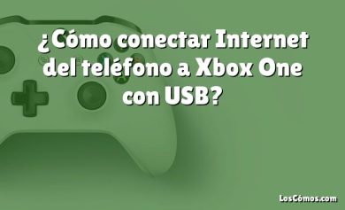 ¿Cómo conectar Internet del teléfono a Xbox One con USB?