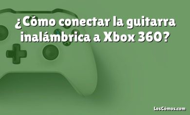 ¿Cómo conectar la guitarra inalámbrica a Xbox 360?