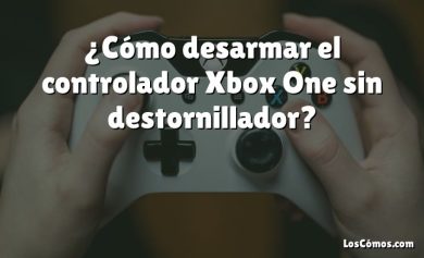 ¿Cómo desarmar el controlador Xbox One sin destornillador?