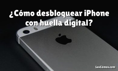 ¿Cómo desbloquear iPhone con huella digital?