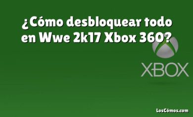 ¿Cómo desbloquear todo en Wwe 2k17 Xbox 360?