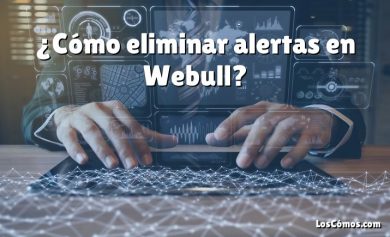 ¿Cómo eliminar alertas en Webull?