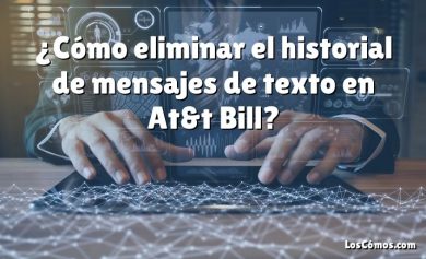 ¿Cómo eliminar el historial de mensajes de texto en At&t Bill?