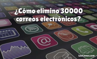 ¿Cómo elimino 30000 correos electrónicos?