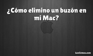 ¿Cómo elimino un buzón en mi Mac?