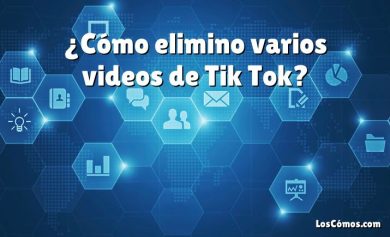 ¿Cómo elimino varios videos de Tik Tok?