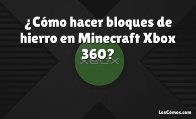 ¿Cómo hacer bloques de hierro en Minecraft Xbox 360?