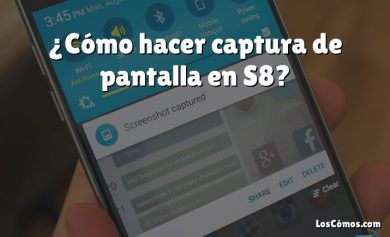 ¿Cómo hacer captura de pantalla en S8?