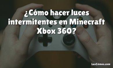 ¿Cómo hacer luces intermitentes en Minecraft Xbox 360?