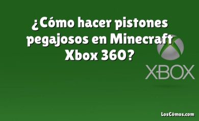¿Cómo hacer pistones pegajosos en Minecraft Xbox 360?