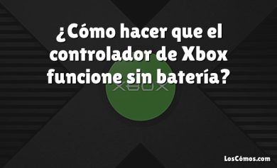 ¿Cómo hacer que el controlador de Xbox funcione sin batería?