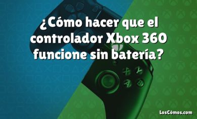 ¿Cómo hacer que el controlador Xbox 360 funcione sin batería?