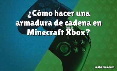 ¿Cómo hacer una armadura de cadena en Minecraft Xbox?