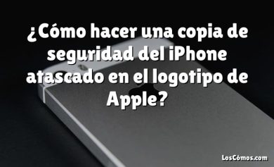 ¿Cómo hacer una copia de seguridad del iPhone atascado en el logotipo de Apple?