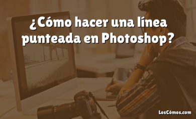 ¿Cómo hacer una línea punteada en Photoshop?