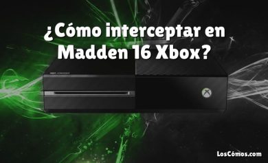 ¿Cómo interceptar en Madden 16 Xbox?