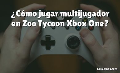 ¿Cómo jugar multijugador en Zoo Tycoon Xbox One?