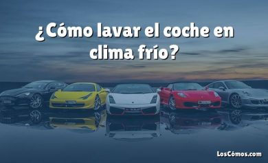 ¿Cómo lavar el coche en clima frío?