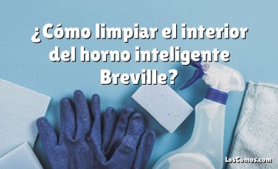 ¿Cómo limpiar el interior del horno inteligente Breville?