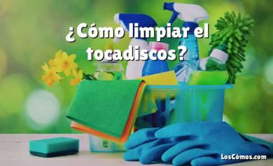 ¿Cómo limpiar el tocadiscos?