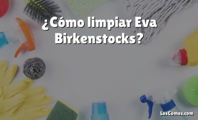 ¿Cómo limpiar Eva Birkenstocks?