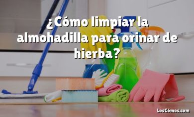 ¿Cómo limpiar la almohadilla para orinar de hierba?