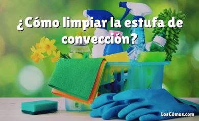 ¿Cómo limpiar la estufa de convección?