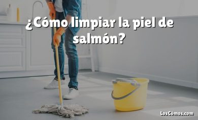 ¿Cómo limpiar la piel de salmón?