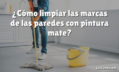 ¿Cómo limpiar las marcas de las paredes con pintura mate?