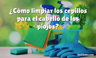 ¿Cómo limpiar los cepillos para el cabello de los piojos?