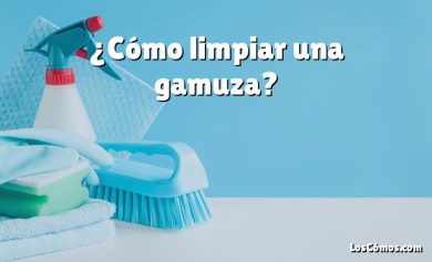 ¿Cómo limpiar una gamuza?