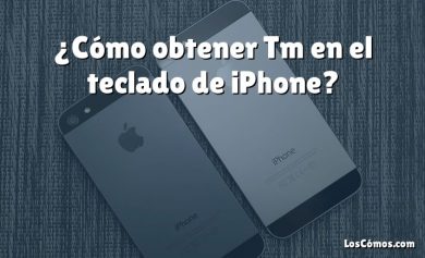 ¿Cómo obtener Tm en el teclado de iPhone?