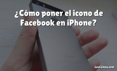 ¿Cómo poner el icono de Facebook en iPhone?