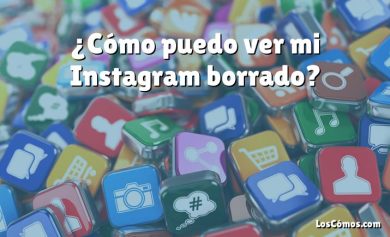 ¿Cómo puedo ver mi Instagram borrado?