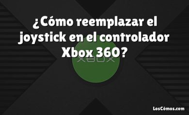 ¿Cómo reemplazar el joystick en el controlador Xbox 360?