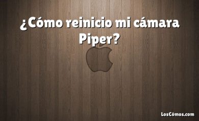 ¿Cómo reinicio mi cámara Piper?