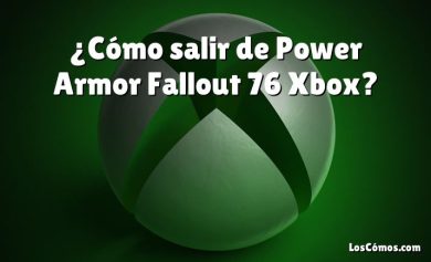 ¿Cómo salir de Power Armor Fallout 76 Xbox?