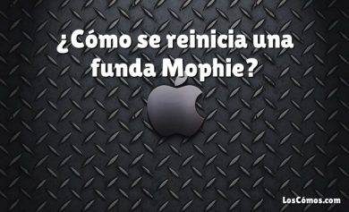 ¿Cómo se reinicia una funda Mophie?