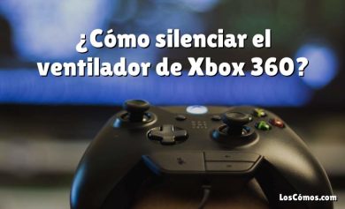 ¿Cómo silenciar el ventilador de Xbox 360?