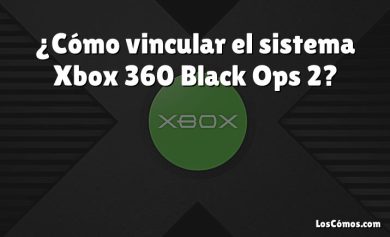 ¿Cómo vincular el sistema Xbox 360 Black Ops 2?