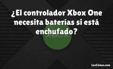¿El controlador Xbox One necesita baterías si está enchufado?