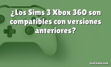 ¿Los Sims 3 Xbox 360 son compatibles con versiones anteriores?