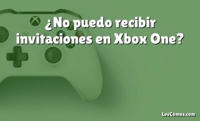 ¿No puedo recibir invitaciones en Xbox One?