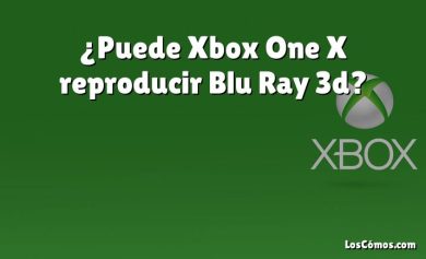 ¿Puede Xbox One X reproducir Blu Ray 3d?