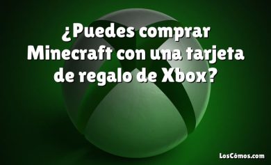 ¿Puedes comprar Minecraft con una tarjeta de regalo de Xbox?